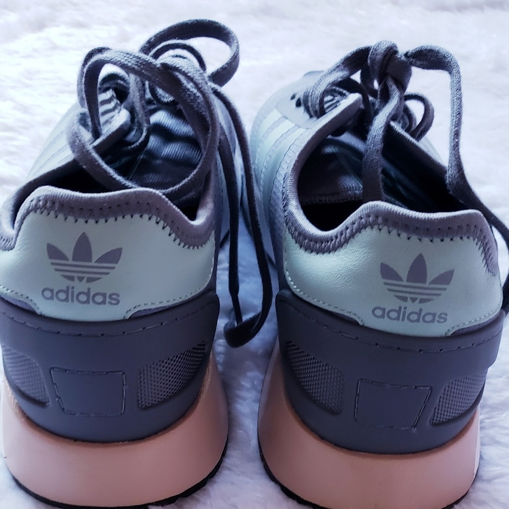 New Womens Adidas N5923 Grey Ash Green - Picture 3 of 7